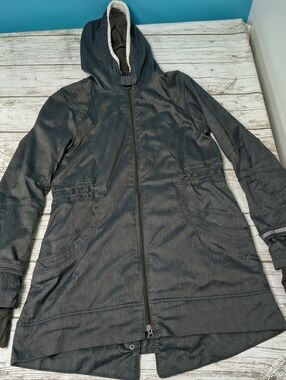 Lululemon Apres Run Anorak Deep Camo Herringbone Jacket